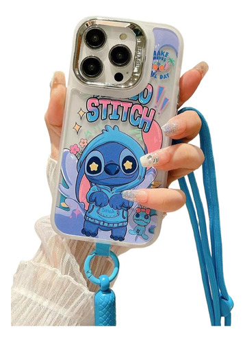 Case Stitch + Mica Cristal Para iPhone 7 / 8 / Se 2020