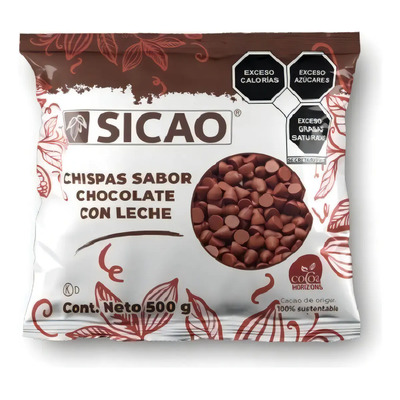 Chispas Chocolate con Leche 500g Sicao Barry Callebaut | MercadoLibre