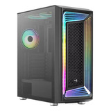 Chasis Gabinete Gamer Aerocool Interstellar + Rgb 5 Fans Color Negro