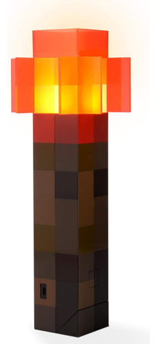 Lámpara Led Minecraft Redstone, 32 Cm, Recargable Por Usb