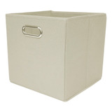 Cubo Plegable Organizador Gaveta Beige 27x27x28 Cm C01