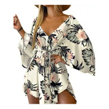 Kimono Vestido Bata Beachwear Slim Fit Verano