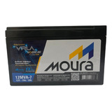 5 Bateria Selada Vrla Para Alarmes Nobreaks 12v 7ah Moura