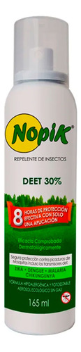 Repelente Nopik Deet 30%  Repelente Para Insectos 165 Ml