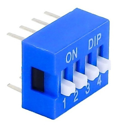 5 Piezas Dip Switch De 4 Posiciones Switch Deslizable Dip-4p