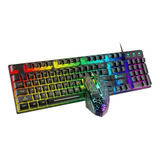 Kit Teclado Mouse Para Juegos Profesionales Rgb T6