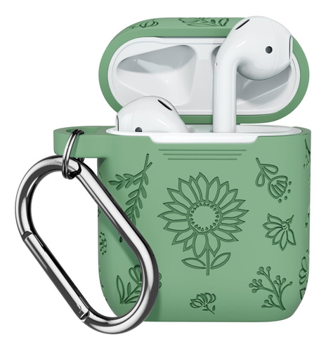 Filoto Funda Protectora Silicona P/  AirPods 2 Gen Llavero