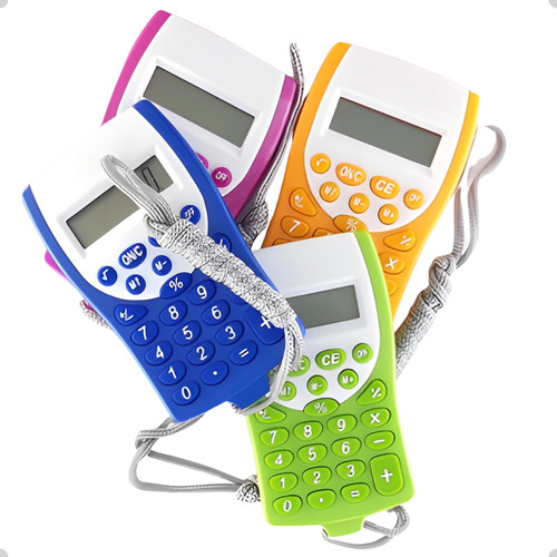 Mini Calculadora De Bolso Display 8 Dígitos Portátil 