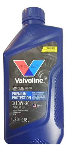 Aceite 10w30 Semi Sintetico Valvoline Pack 5lts + Filtro Foto 3