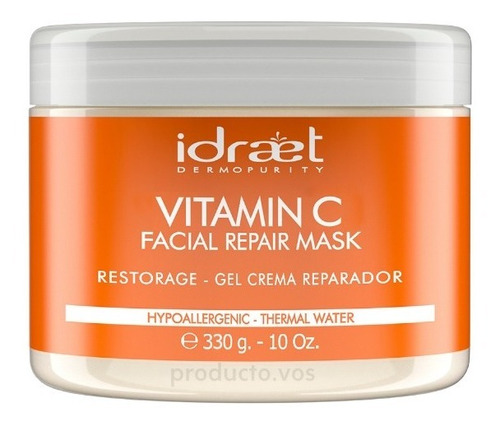 Mascara Reparadora Revitalizante Vitamin C Mask Idraet 330g