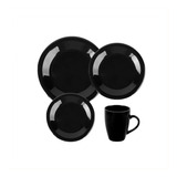 Juego De Platos X8 Piezas Cerámica Playo Hondo Postre Mug