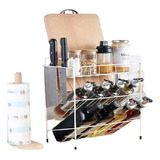 Organizador Rack Especiero De Cocina Botellas Metal