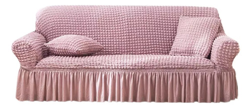 Fundas Elasticas Para Sofas Turca Cubre Sillones 3 Cuerpos Color Rosa