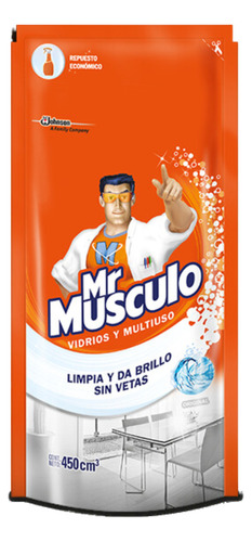 Limpiador Mr. Músculo - Vidrios Y Multiusos - 450 Cm3