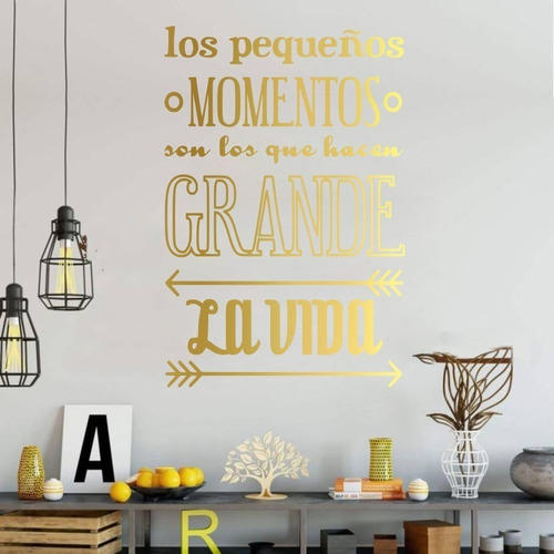 Vinil Decorativo Para Pared Frases Letras Los Pequeños...