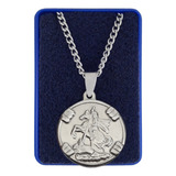 Medalla San Jorge + Cadena De 50cm :: Acero Quirúrgico