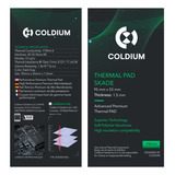 Pad Térmico Coldium Skade 95x55x1.5mm Premium Pro Oc 17w/m-k Color Gray