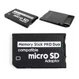Adaptador Micro Sd Para Cámara, Psp Y Computadora Pro Duo