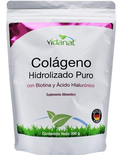 Colageno Hidrolizado Puro, Biotina, Acido Hialurónico 300 Gr
