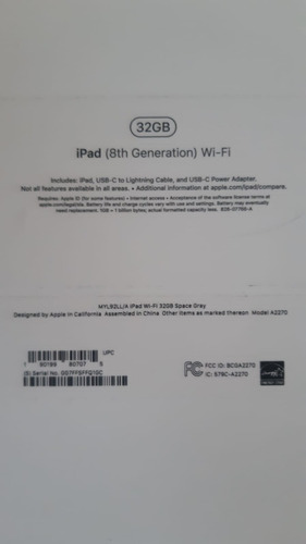 iPad De 10.2  Wi-fi  32gb Gris Espacial (8ª Generación)