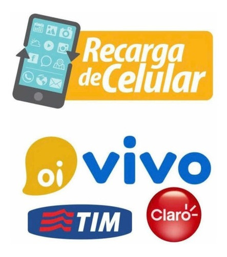 Recarga De Celular R$10 (oi,tim, Vivo E Claro) Online Rápida