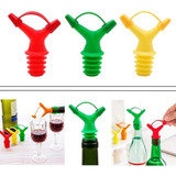 Tapon Para Botellas Doble Silicona Vino Aceite X 6 Unidades