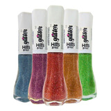 Esmalte Glitter Hits Diamante 5 Cores 8ml