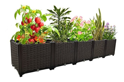 Macetero Elevado, Maceta Grande Para Plantas Al Aire Libre, 