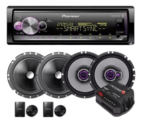 Kit Som Pioneer Mvh-x3000br + Kit 2 Vias + Falante + Módulo