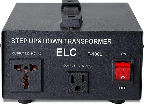 Convertidor De Voltaje Elc, 1000w, 110v/220v, Step Up/down