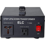 Convertidor De Voltaje Elc, 1000w, 110v/220v, Step Up/down