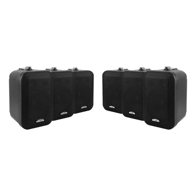 6 Bafles Bpr-5 Bocinas Pasivas De Pared Sonido Ambiental 30w | Envío gratis