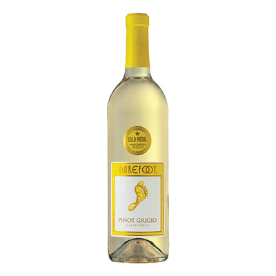Botella Vino Blanco Pinot Grigio Eua 750ml Barefoot | MercadoLibre