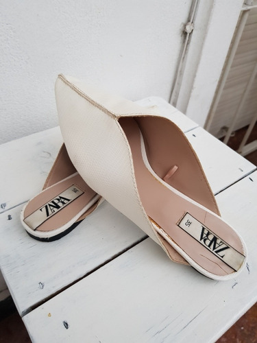 Zapatos Chatas Mules Zara Mujer Importados