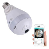 Lampara Camara Ip Wifi Espia Parlante Sensor Lente 360º Led