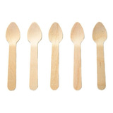 Combo Cucharas De Madera De Bamboo Bambu 11cm X 300 Unidades