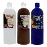 Keratina Alisado Look Repair (2 P) + Shampoo Azul 1000 Ml