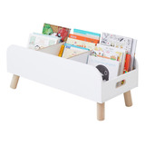 Porta Livros Revisteiro Infantil De Chão - Montessori - 60cm