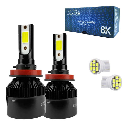 Kit Super Led Techone 8000k 12v 24v H1 H3 H4 H7 H8 H11 Hb4