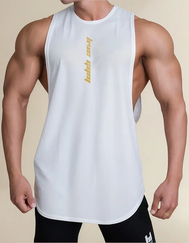 Simple Playeras Hombre Deportiva Gym Spandex Tank Top Fit