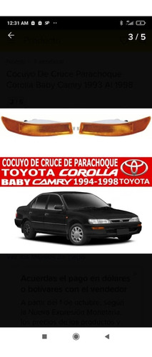 Mica De Cruce Parachoque Baby Camry Toyota Derecha  Foto 2