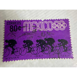 Sello México De 1968 Juegos Olímpicos Ciclismo