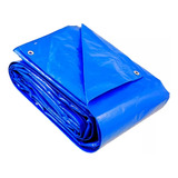 Lona Plástica 10x8 Cobertura Telhado Piscina Resistente Azul