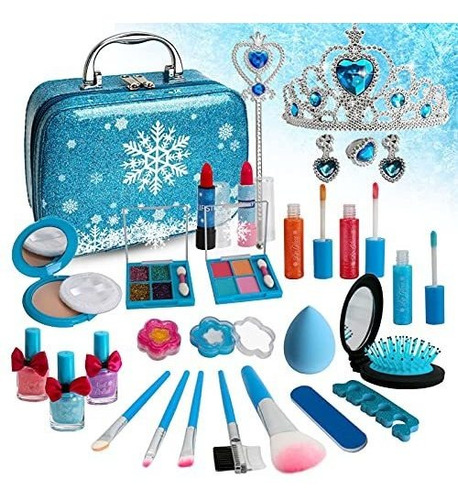 Sendida Kids Makeup Kit For Girls, Kids Play Frozen Washable