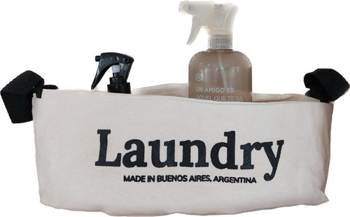 Contenedor Organizador Crudo Lavadero Laundry Manijas