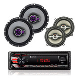 Pioneer Alto Falante 6  100w + Falante Ls5 Rádio De Carro Bt