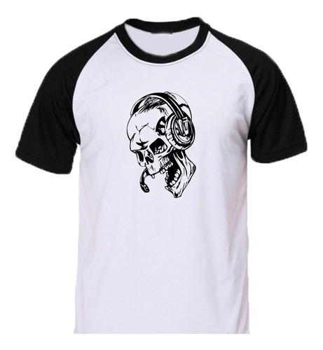 Remera Ranglan Blanco/negro Personalizada Tematica Unisex