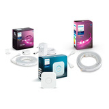 Pack Philips Hue Tira Led + Tira Led Extensora + Bridge Hue Color De La Luz Rgb