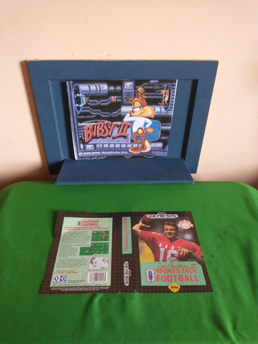 Sega Genesis Sports Talk Football Encarte Original