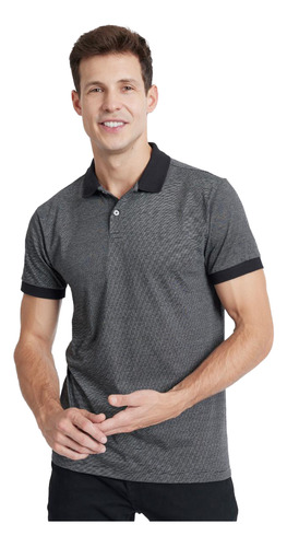 Camisa Polo Aramis Listradinha In23 Preto Masculino